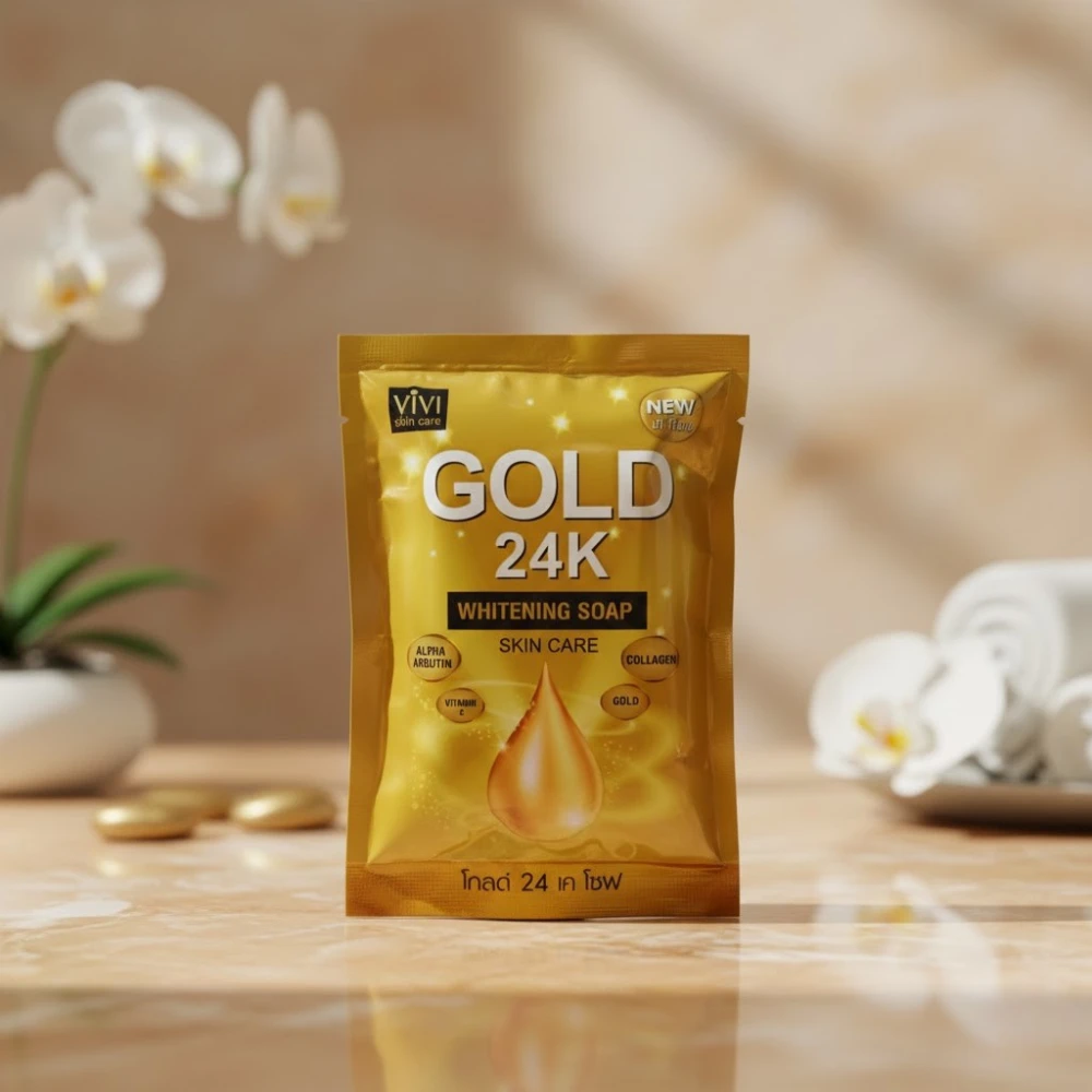 24k Gold Whitening Soap For Women - 80gm