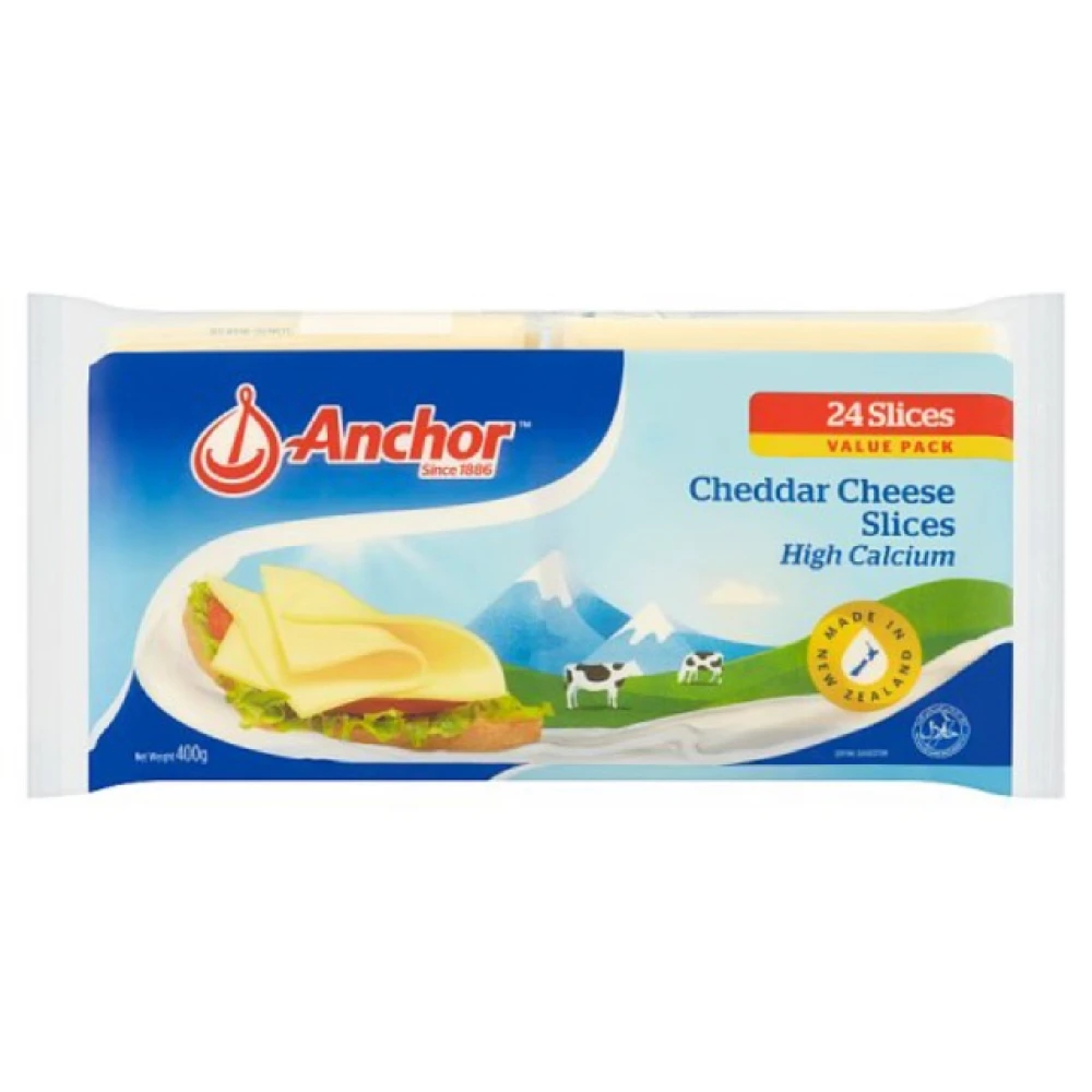 Anchor Processed Cheddar Cheese (24 Slice)400 gm NZ