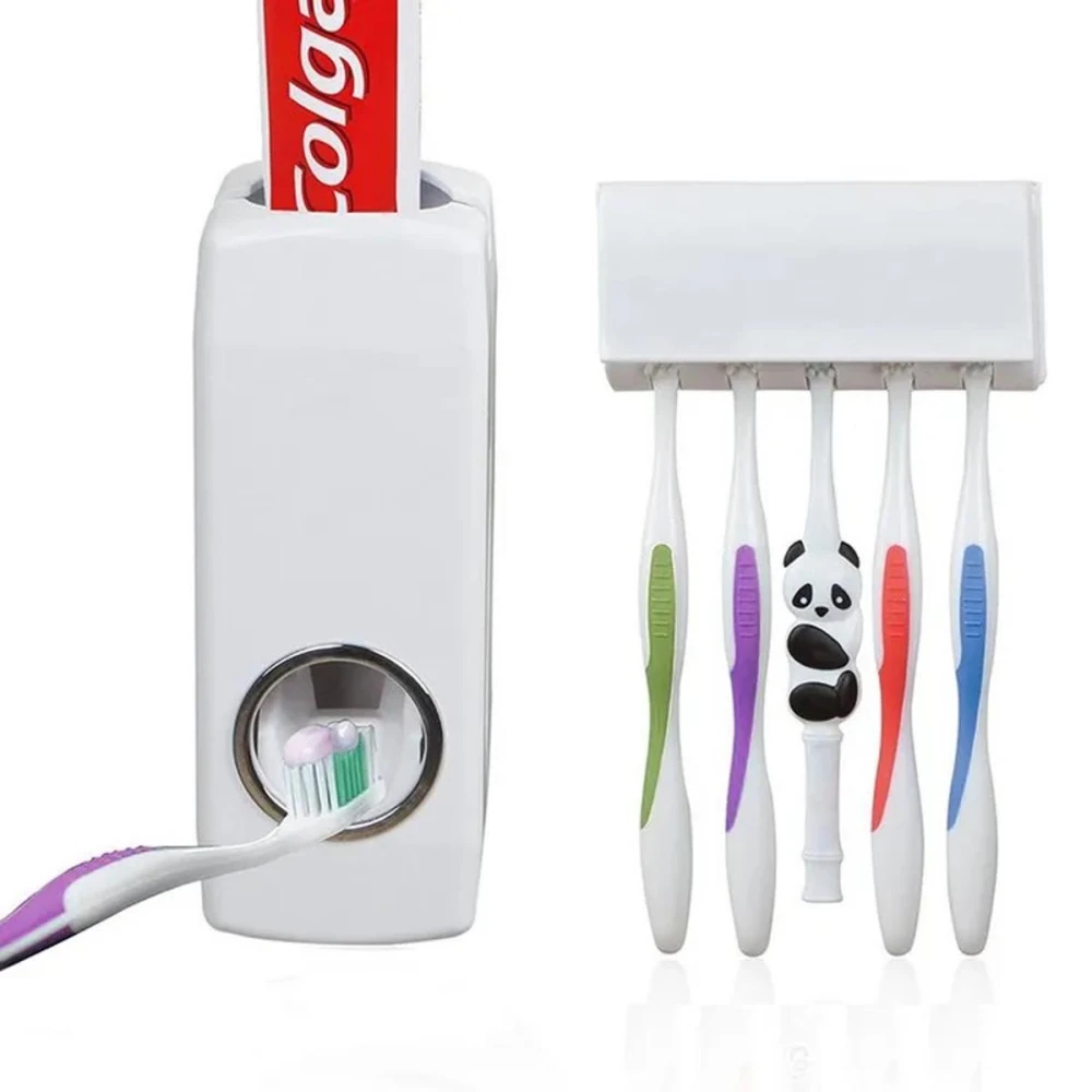 Automatic Toothpaste Dispenser& Brush Holder