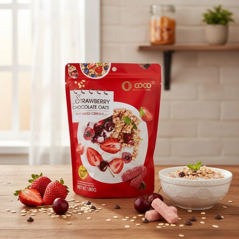 Coco Strawberry Chocolate Oats Poly - 180g
