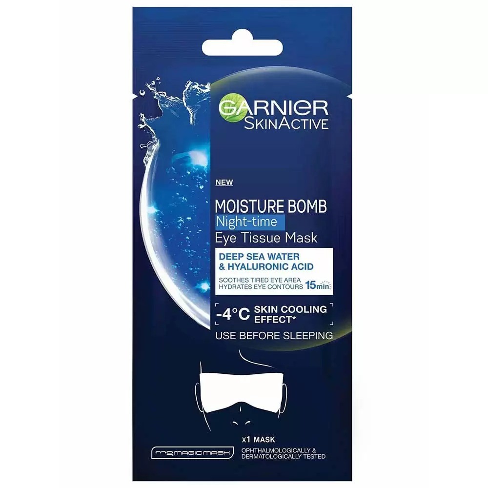 Garnier Moisture Bomb Night-Time Eye Tissue Mask