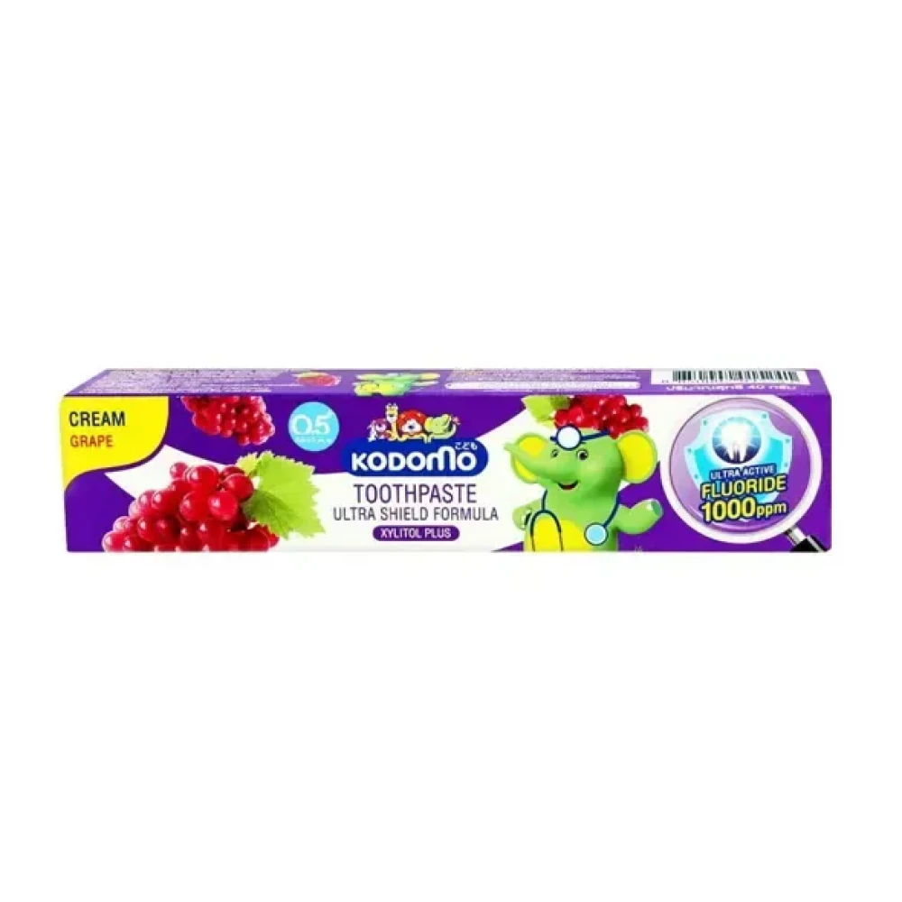 Kodomo Grape Toothpaste Cream Ultra Shield Formula (0.5 Years Up) - 40g