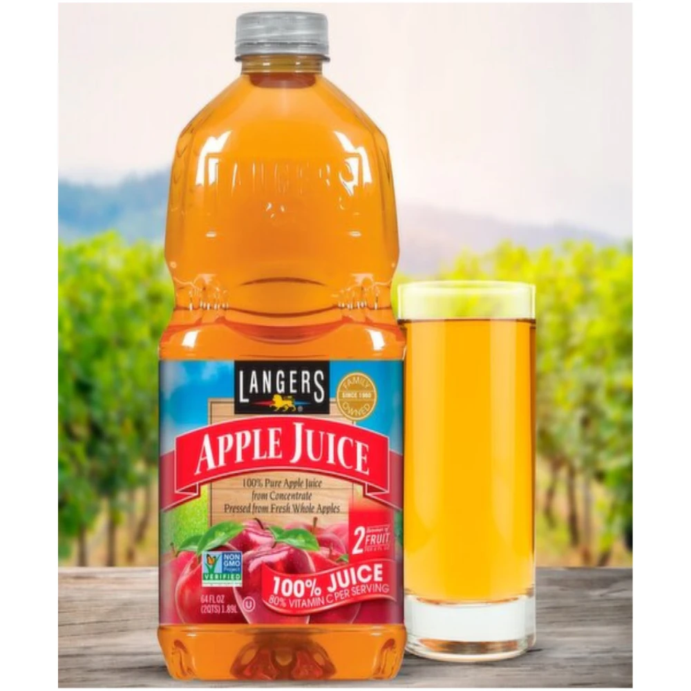 Langers Nsa Apple Juice 946ml US