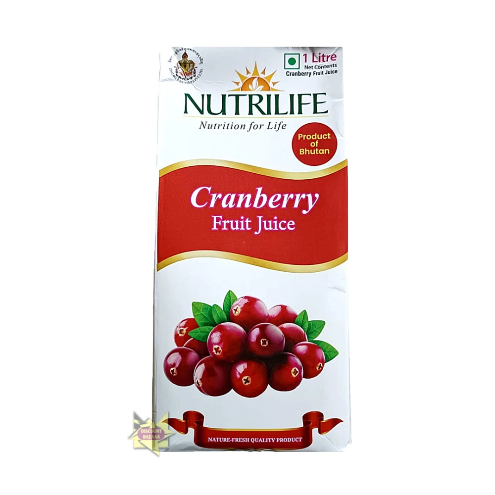 NUTRILIFE Cranberry Juice 1ltr .BT
