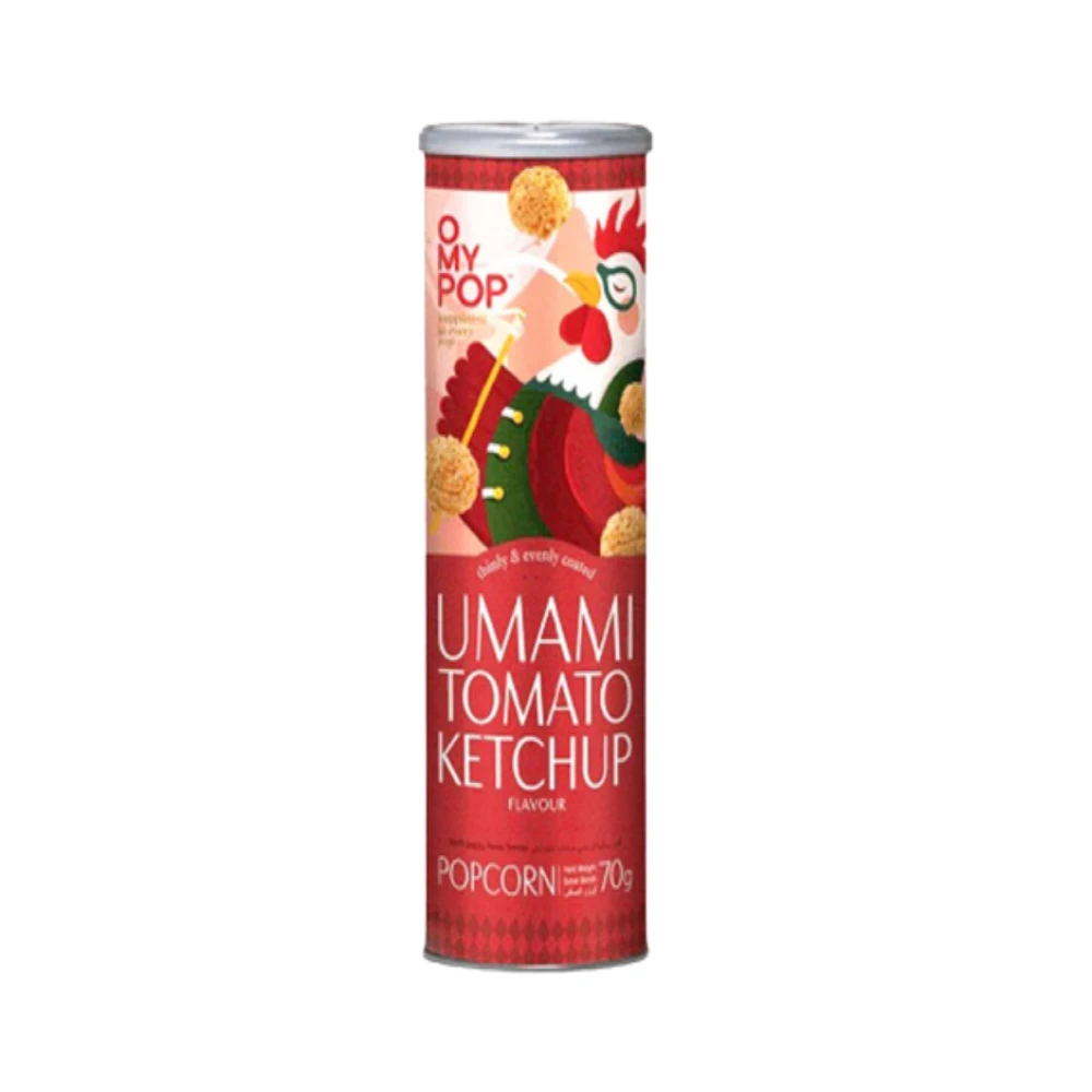 O My Pop Umami Tomato Ketchup Flavour Popcorn 70Gm MY
