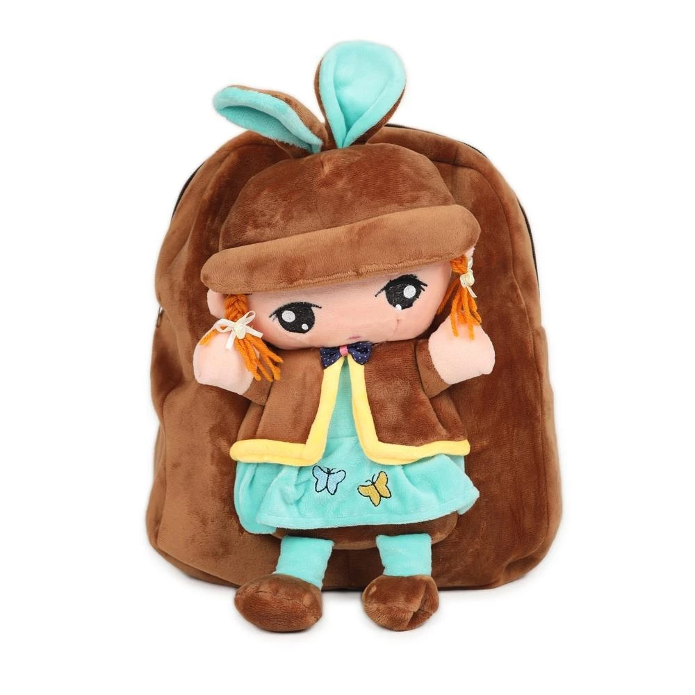 Plush Bags Cartoon Printed School Bag For Kids