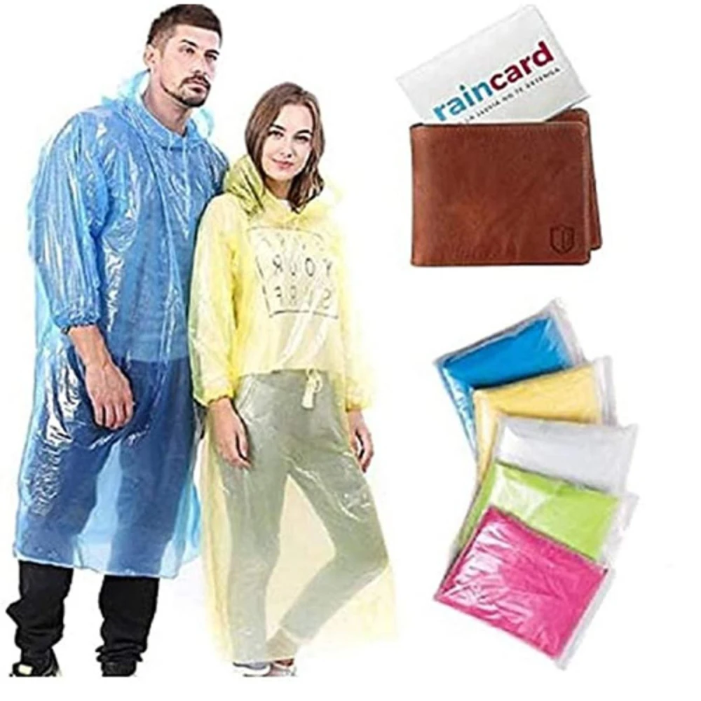 Pocket rain card coat portable wallet rain Coat.