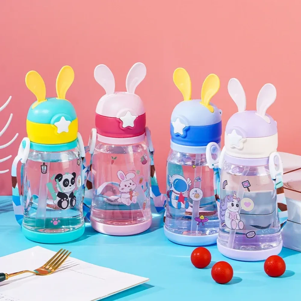 Portable Cartoon Plastic Water Bottle