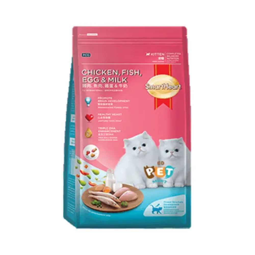 SmartHeart Kitten Chicken, Fish, Egg & Milk - 2.8kg